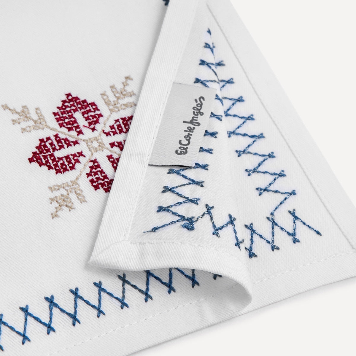 Set of 2 Cross Stitch cotton napkins