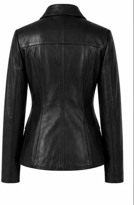 LEATHER BLAZER