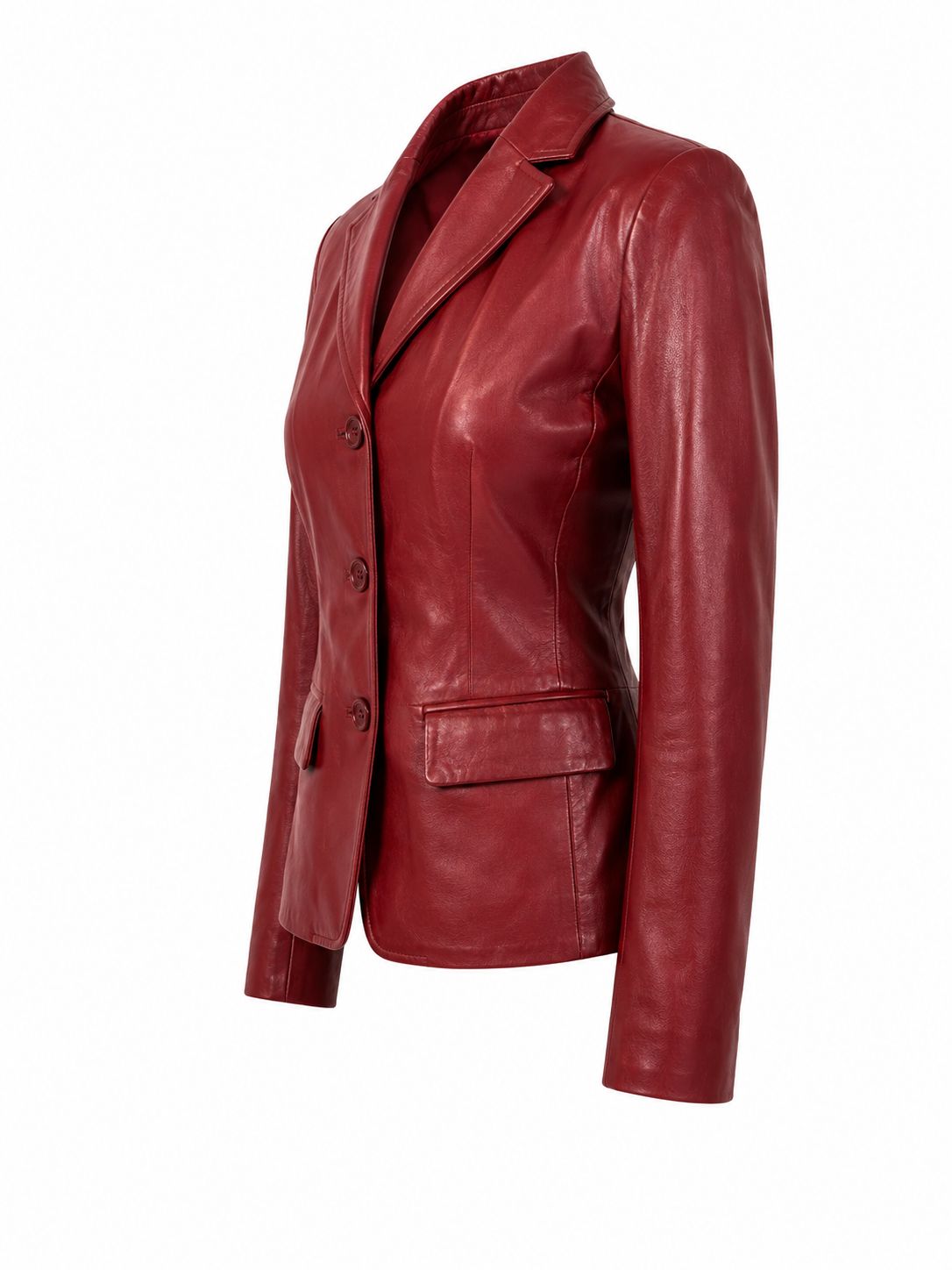 LEATHER BLAZER