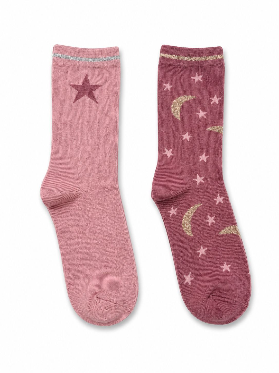 STAR AND MOON PATTERN SOCKS