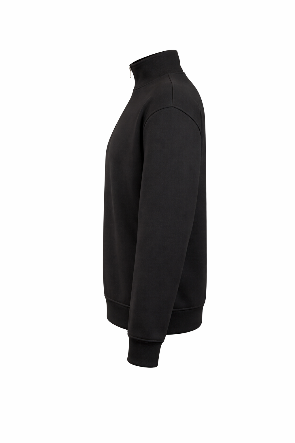 Zipper Sweatshirt In Black