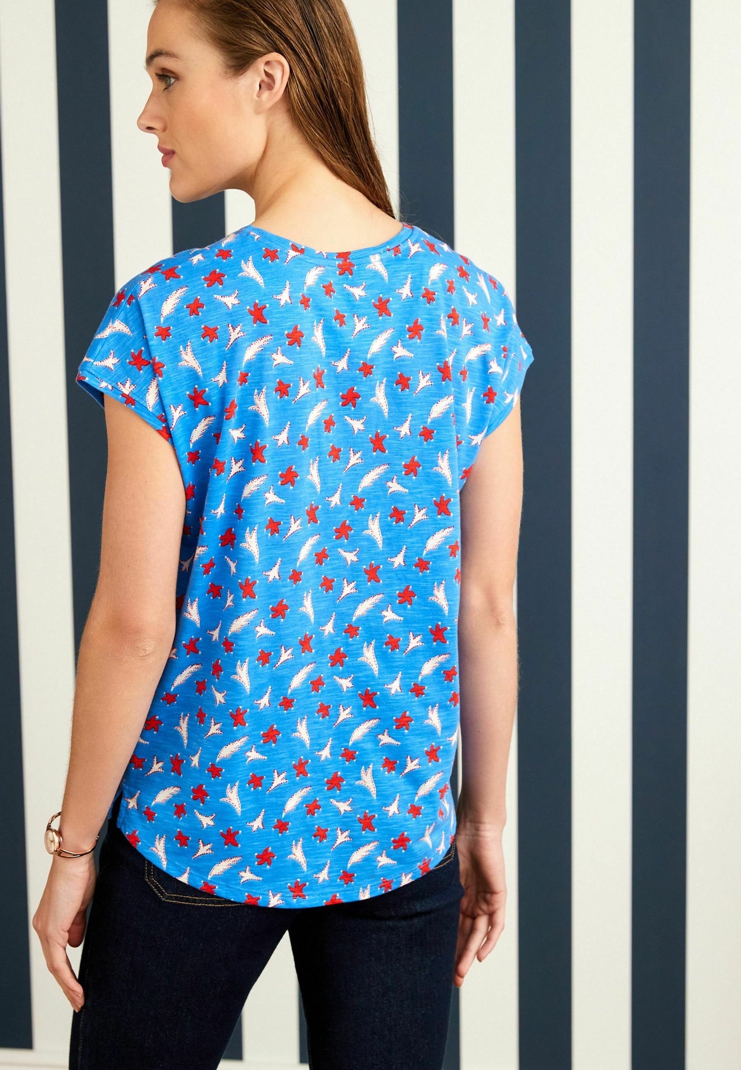 SLEEVES CREW NECK SLUB STANDARD - Print T-shirt