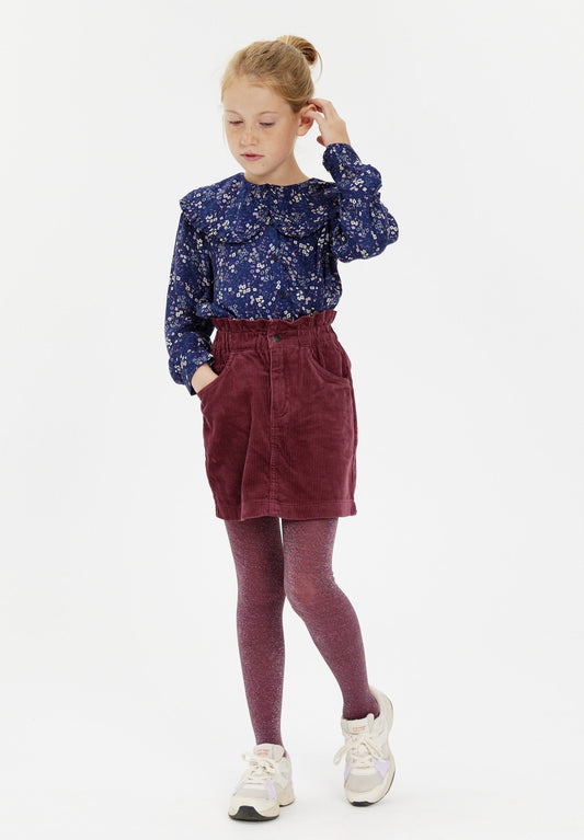 Corduroy A-line skirt