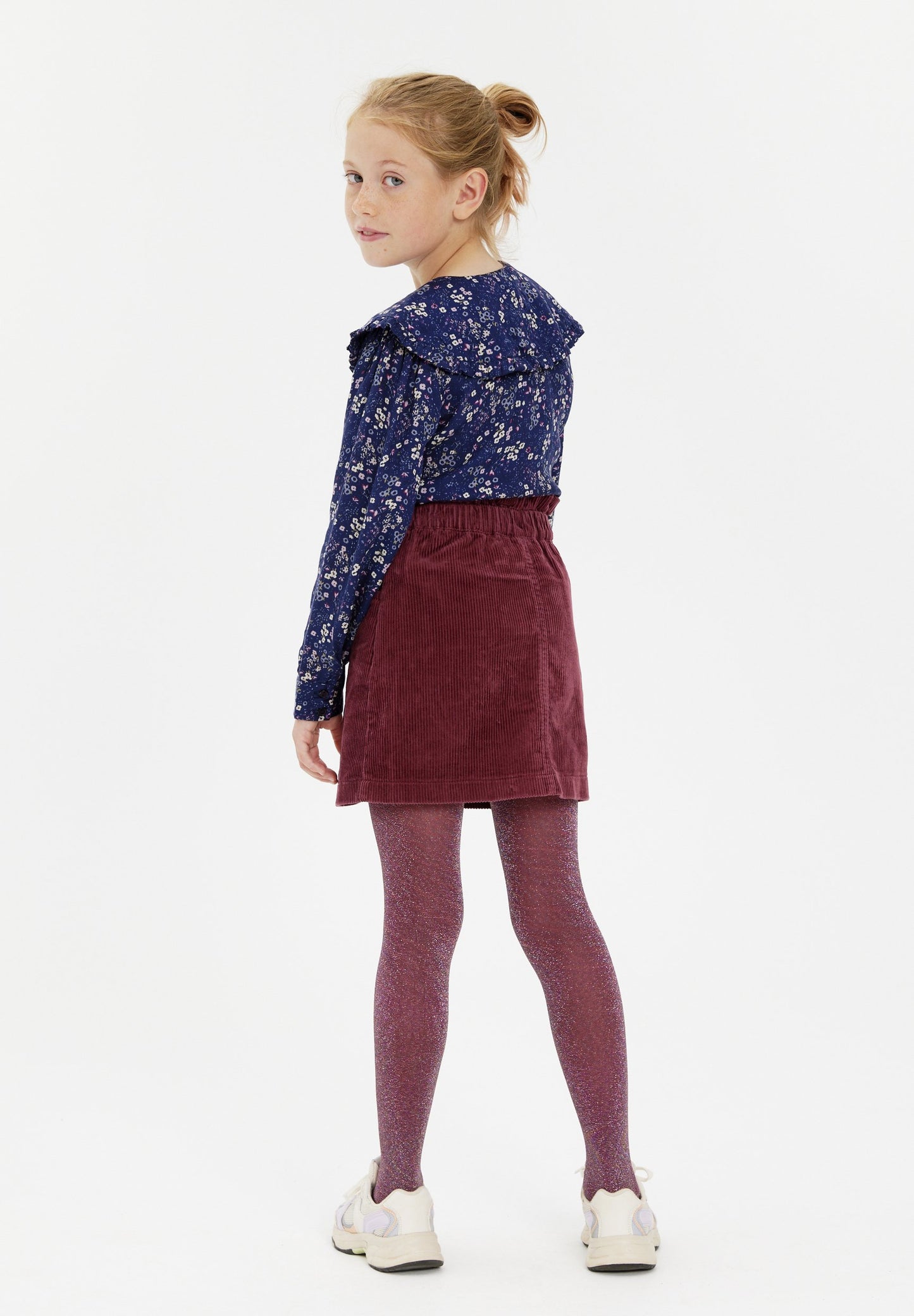 Corduroy A-line skirt
