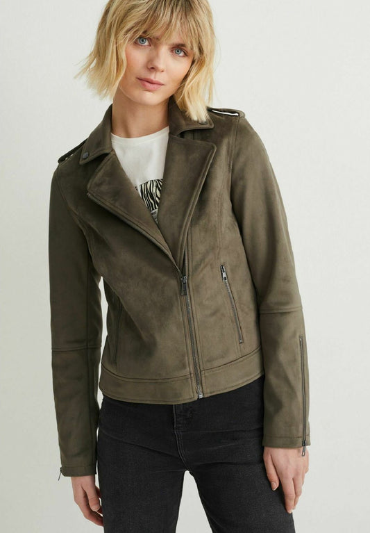 Faux leather jacket