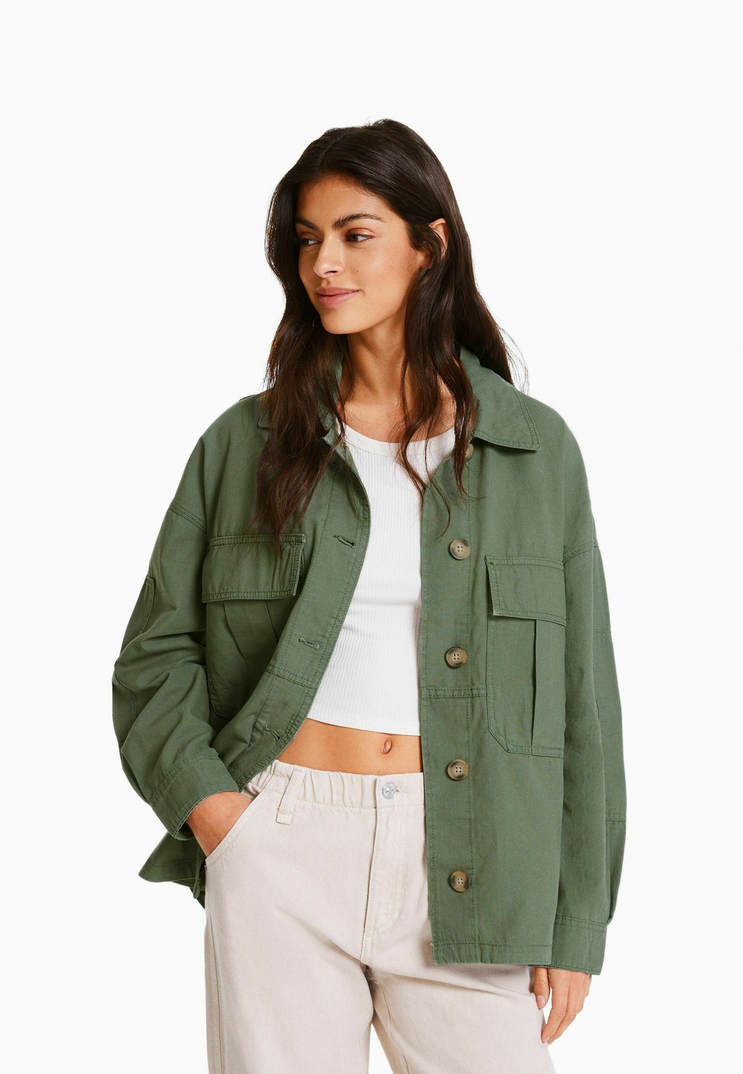 LONG SLEEVE WITH POCKETS - Summer jacket