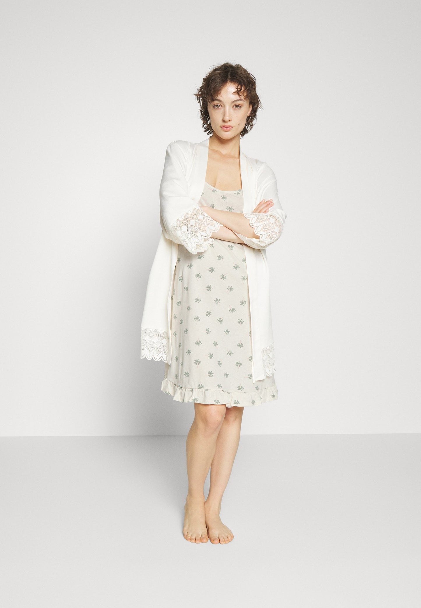 2PK CR PALM CHEMI - Nightie