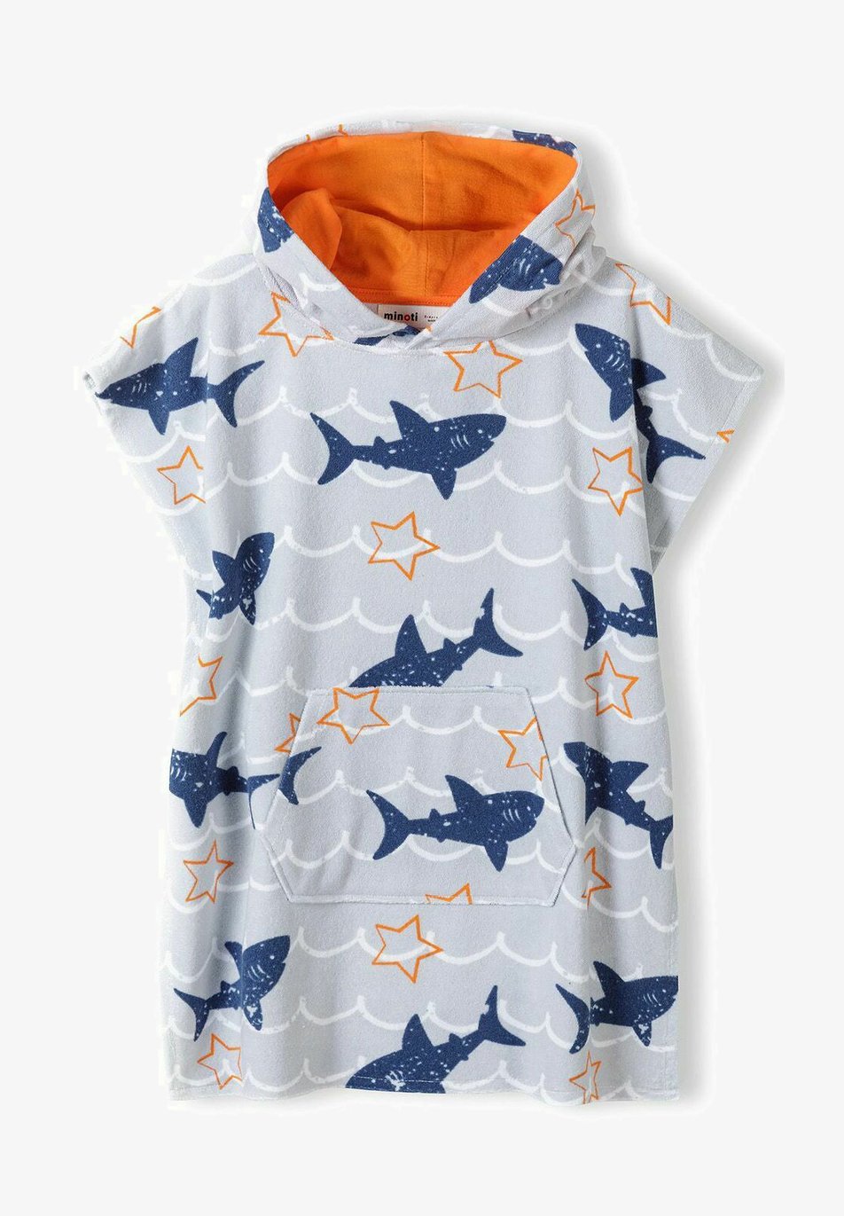 HOODED TOWELLING COVERUP