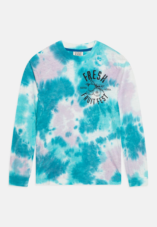 LONG SLEEVED TIE DYE ARTWORK UNISEX - Long sleeved top
