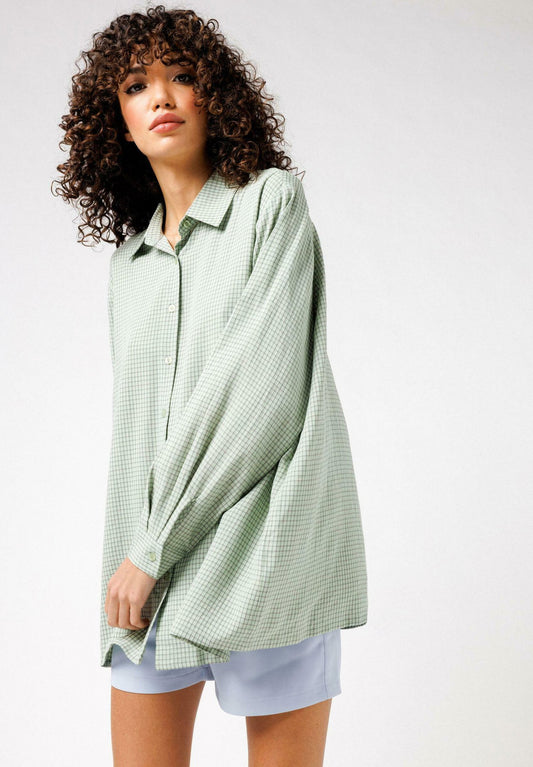 Button-down blouse