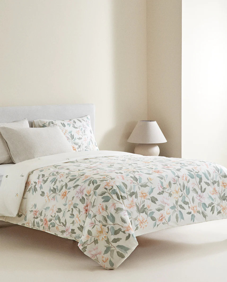FLORAL PRINT FLAT SHEET