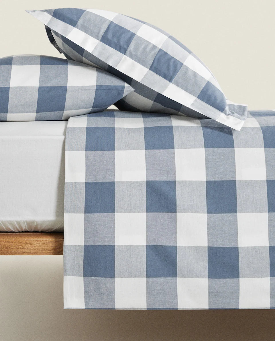 CHECK DUVET COVER