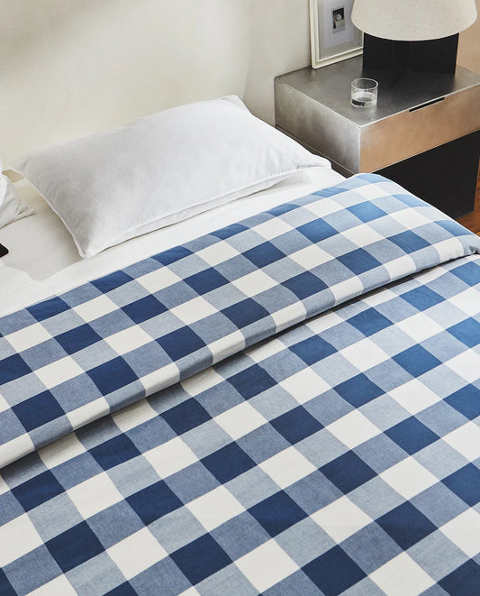 CHECK DUVET COVER