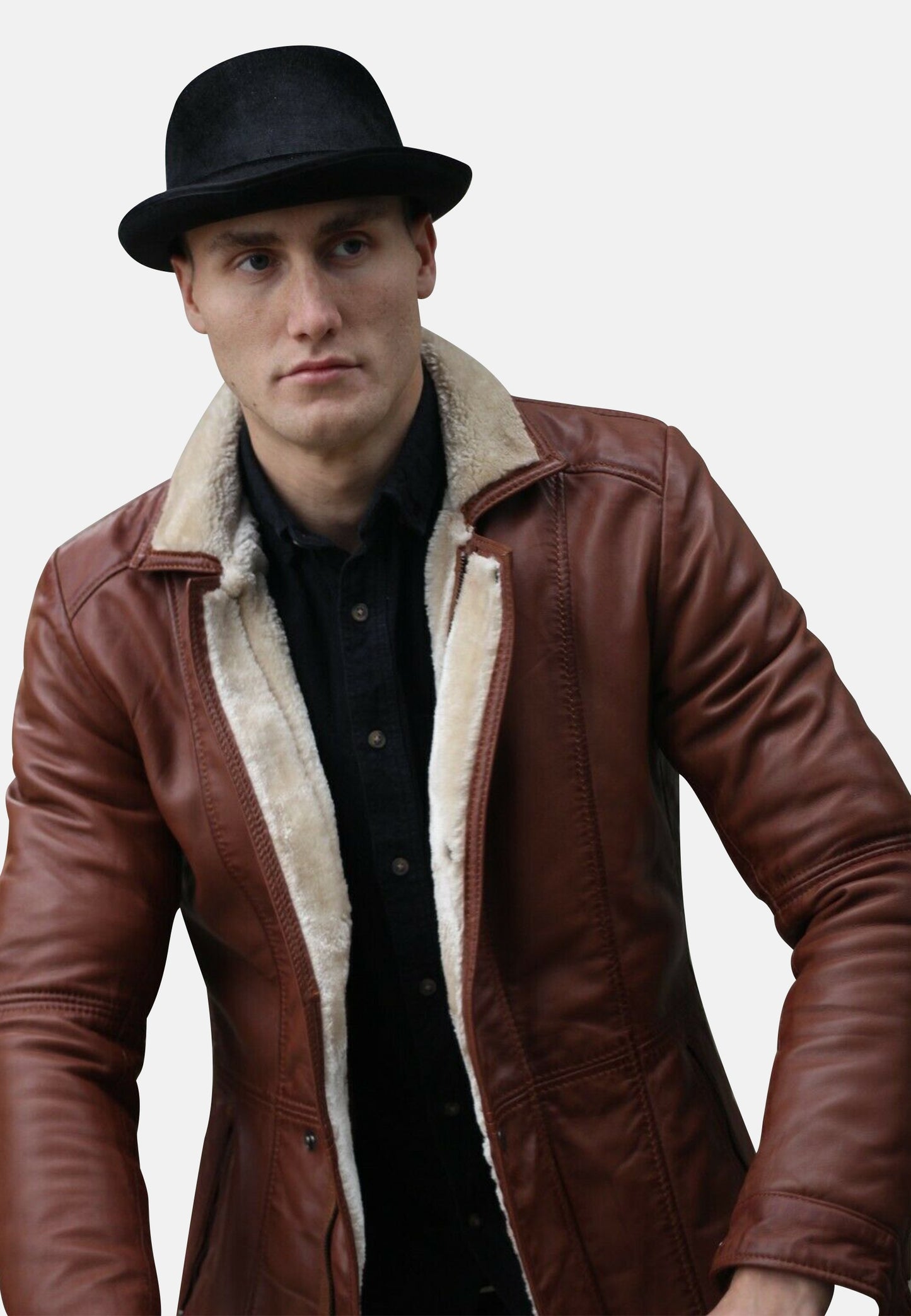 Faux leather jacket