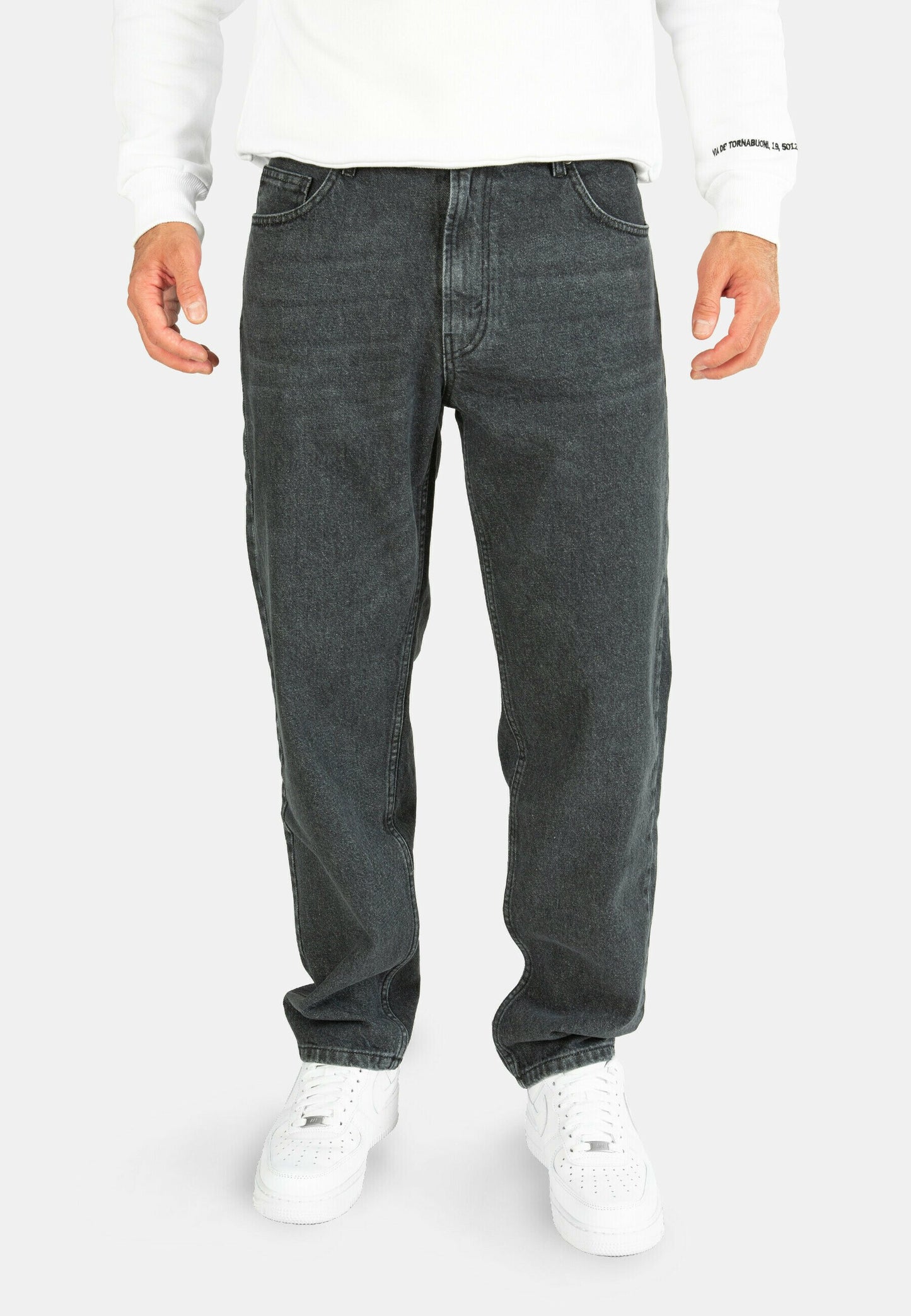 Straight leg jeans