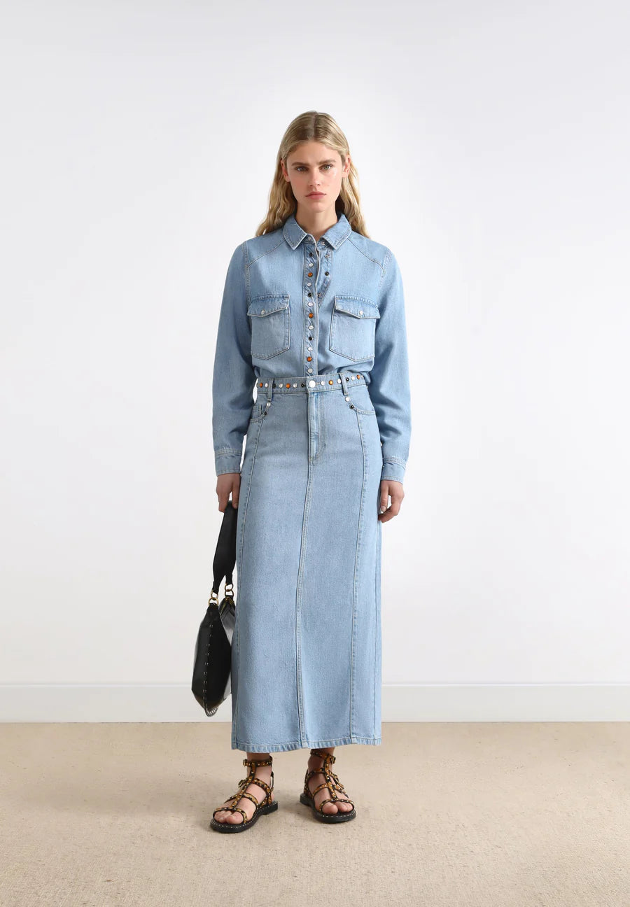 Studded Joy Denim Shirt
