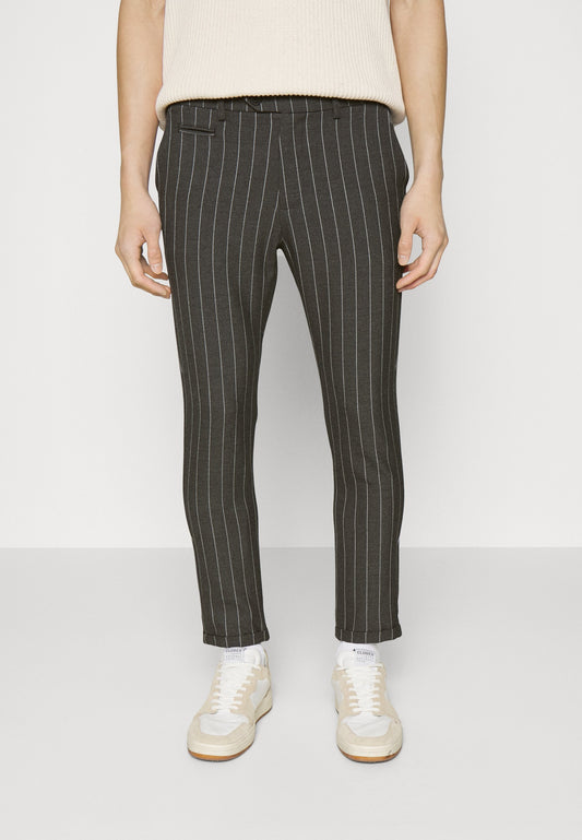 PINSTRIPE SUIT PANTS - Trousers