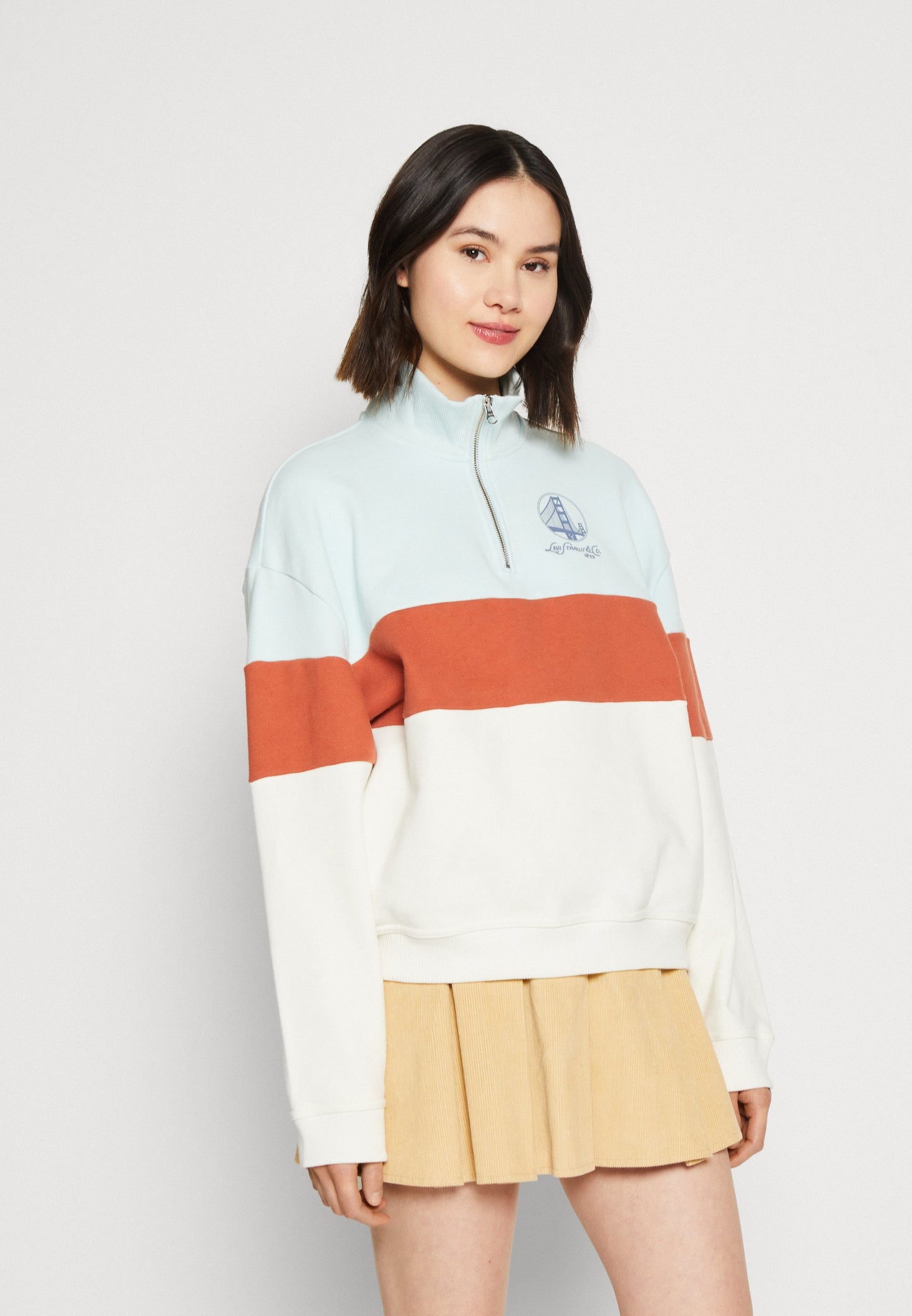 GRAPHIC ZIP CREW - Sweatshirt