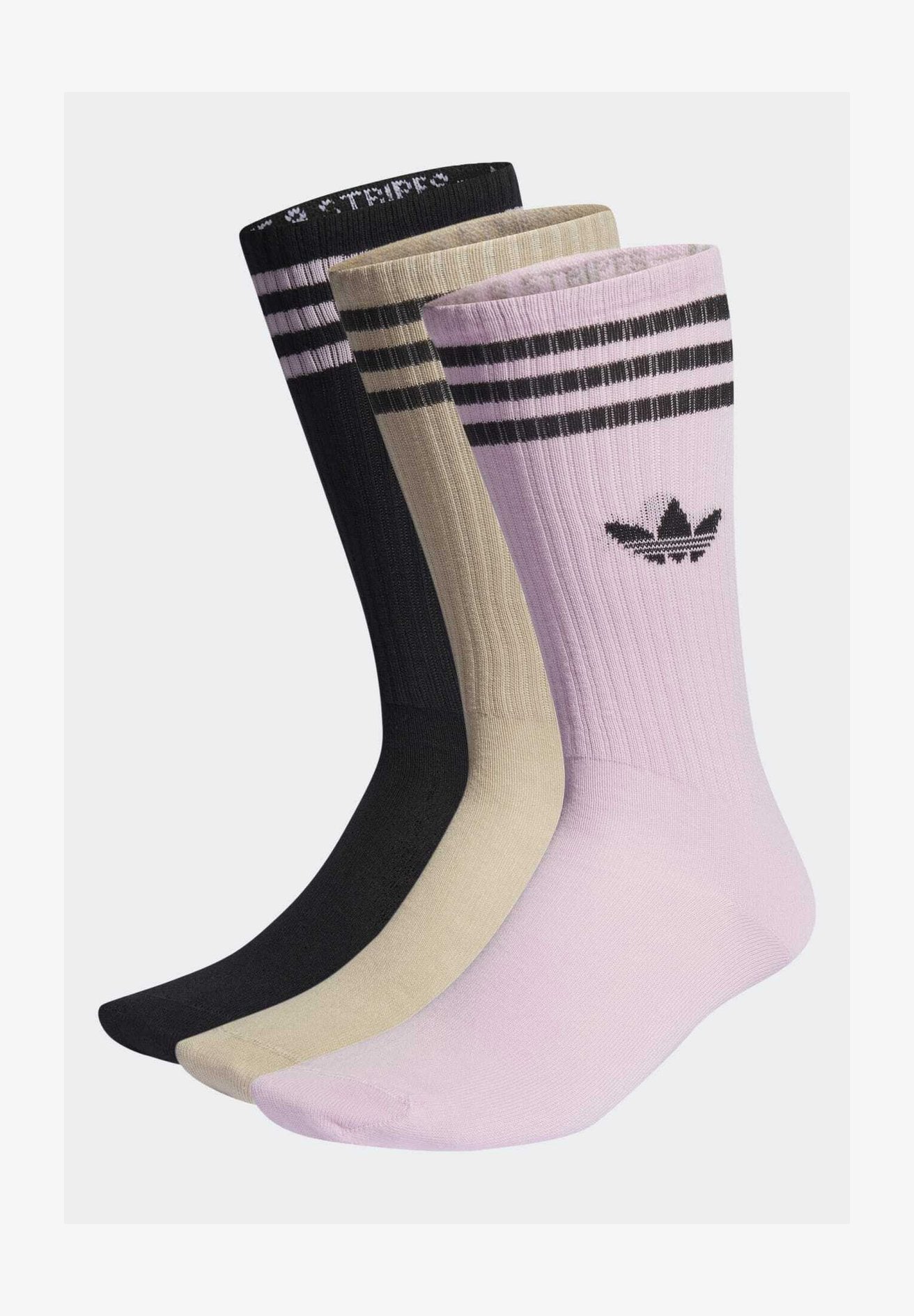 SOLID CREW 3 PACK - Socks