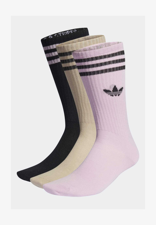 SOLID CREW 3 PACK - Socks