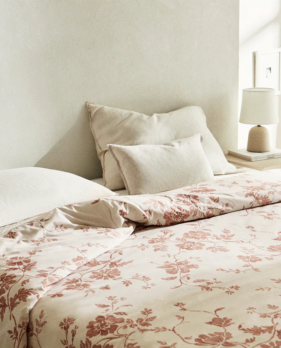 FLORAL PRINT DUVET COVER