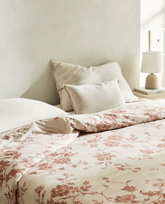 FLORAL PRINT DUVET COVER