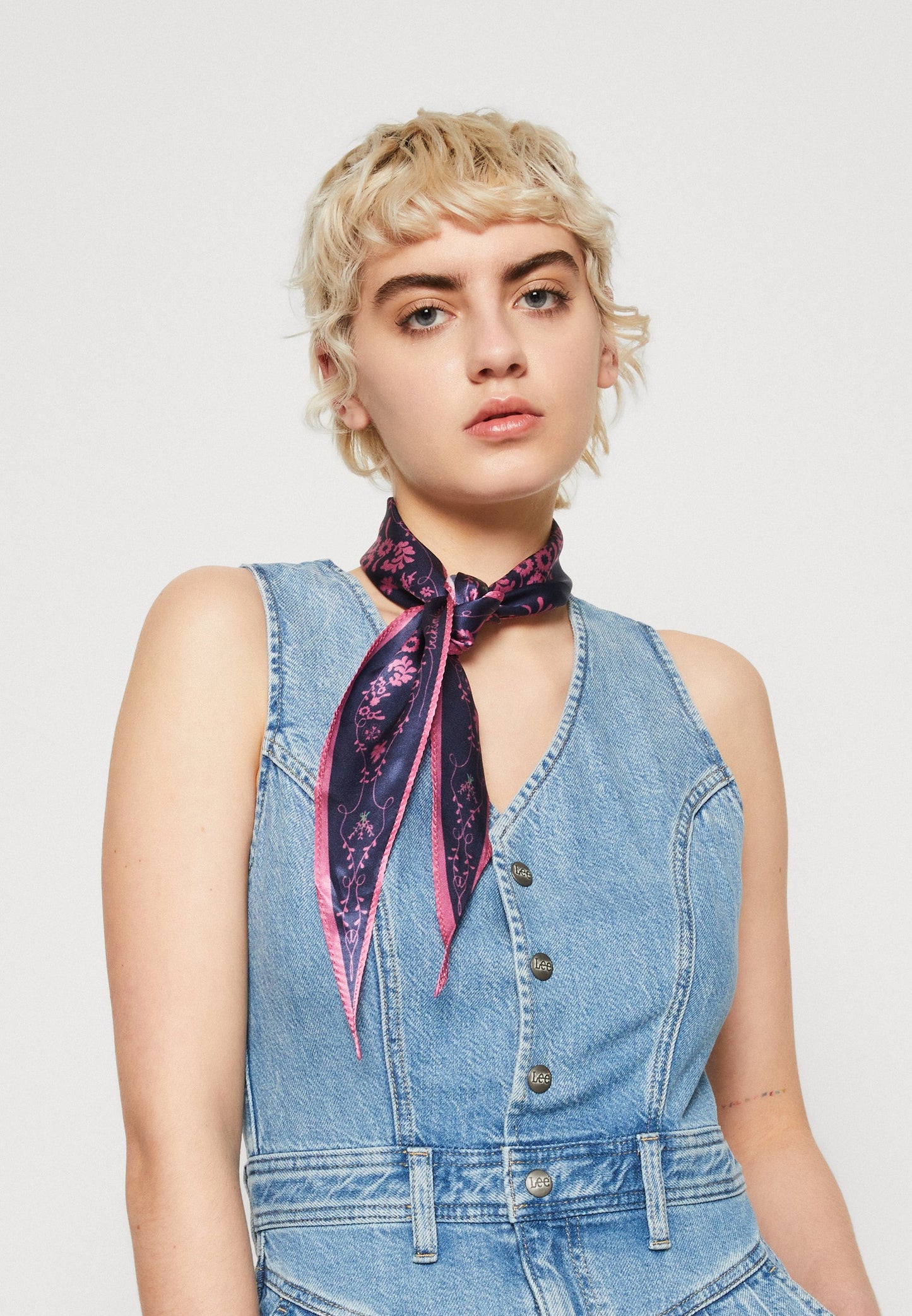 MINI DRESS - Denim dress