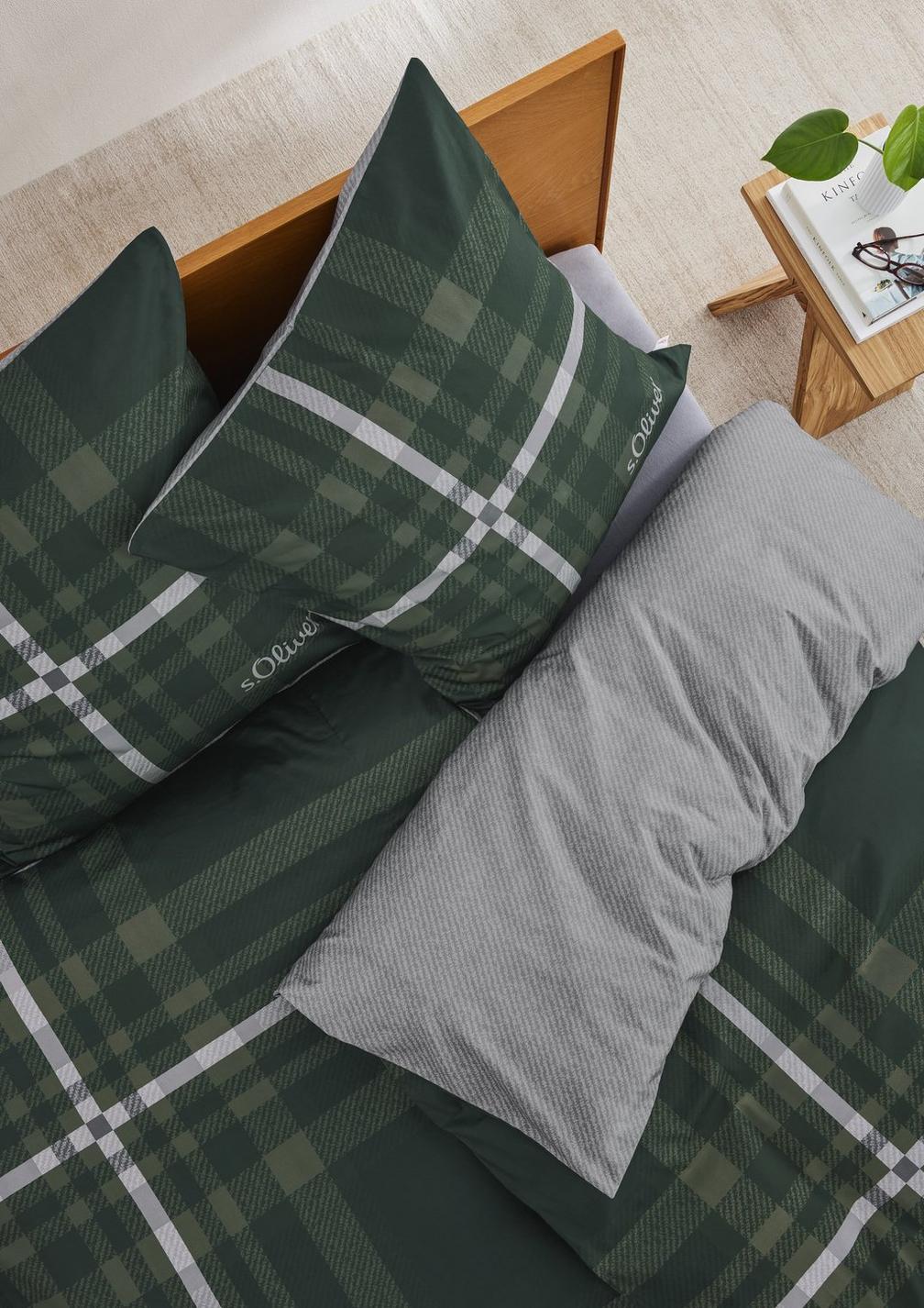 S. Oliver // Bed linen with check details