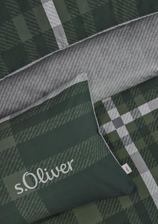 S. Oliver // Bed linen with check details
