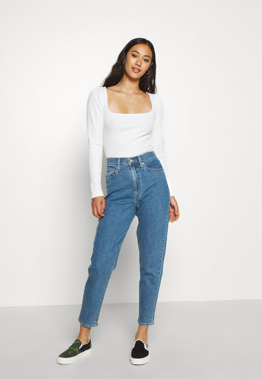 HIGH WAISTED MOM - Relaxed fit jeans