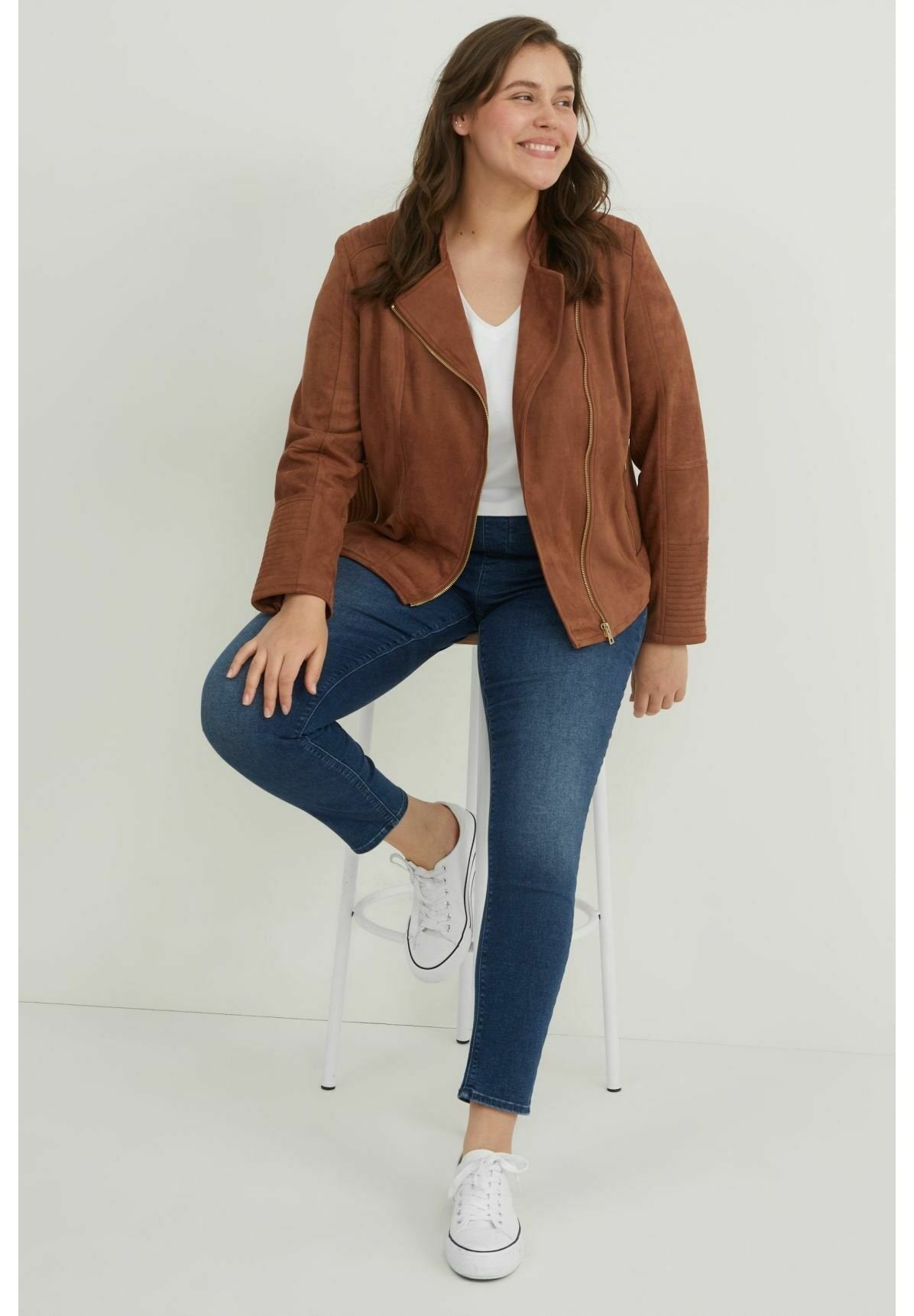 Faux leather jacket