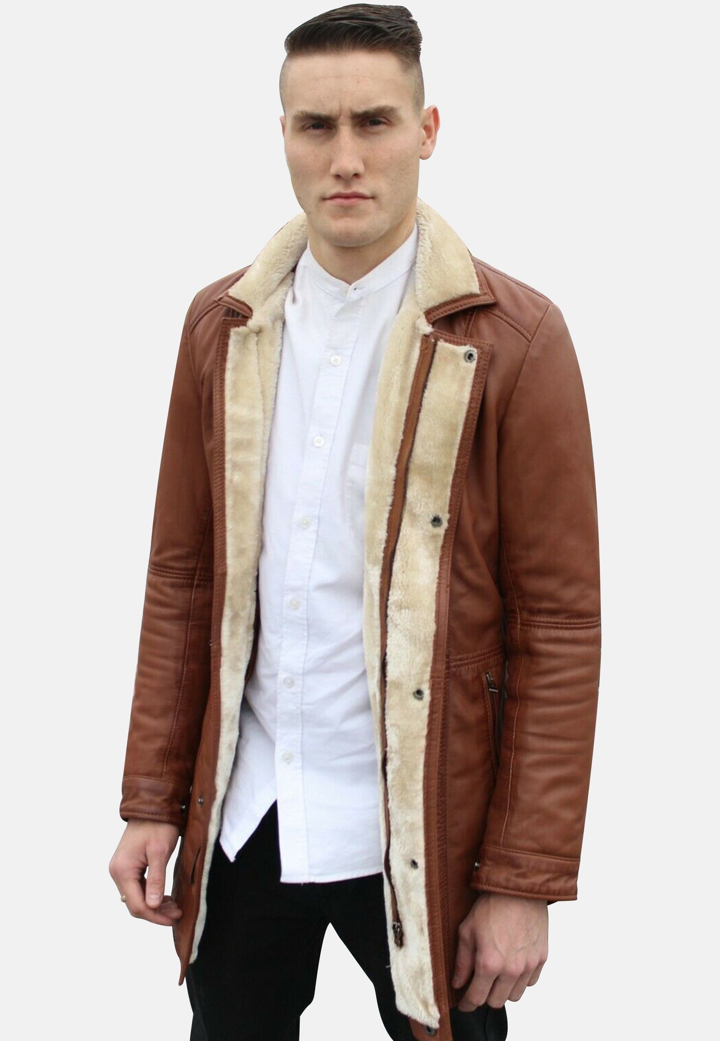 Faux leather jacket