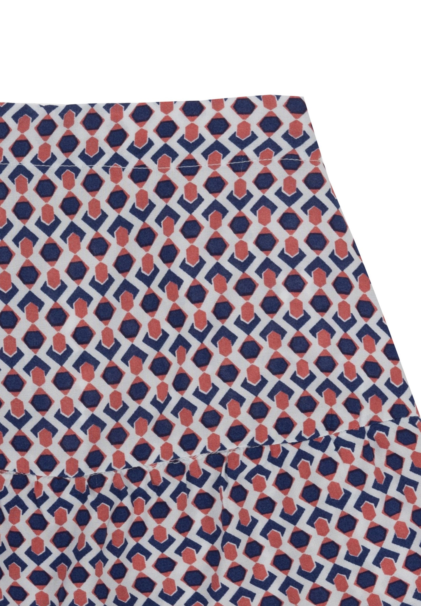 Printed A-line skirt