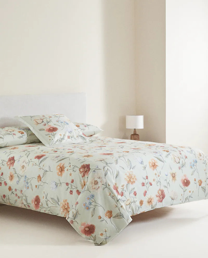 FLORAL PRINT FLAT SHEET