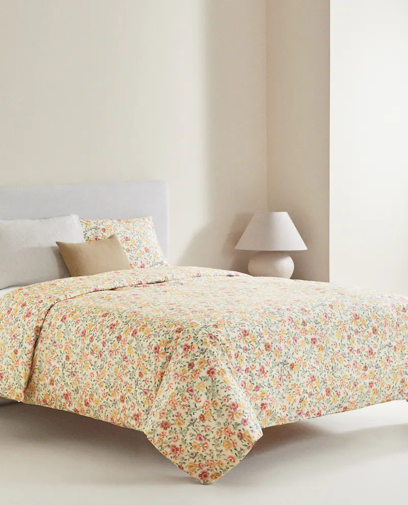 FLORAL PRINT FLAT SHEET