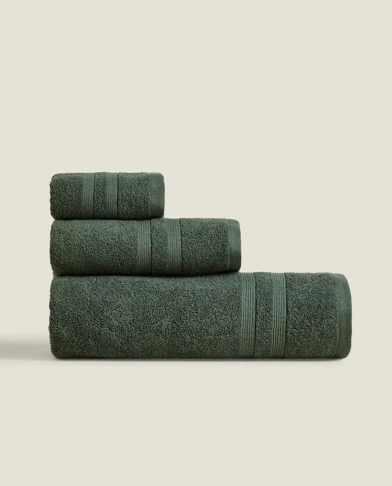 DOUBLE-BORDER COTTON TOWEL