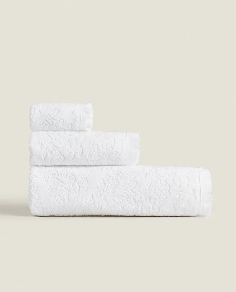 FLORAL COTTON TOWEL