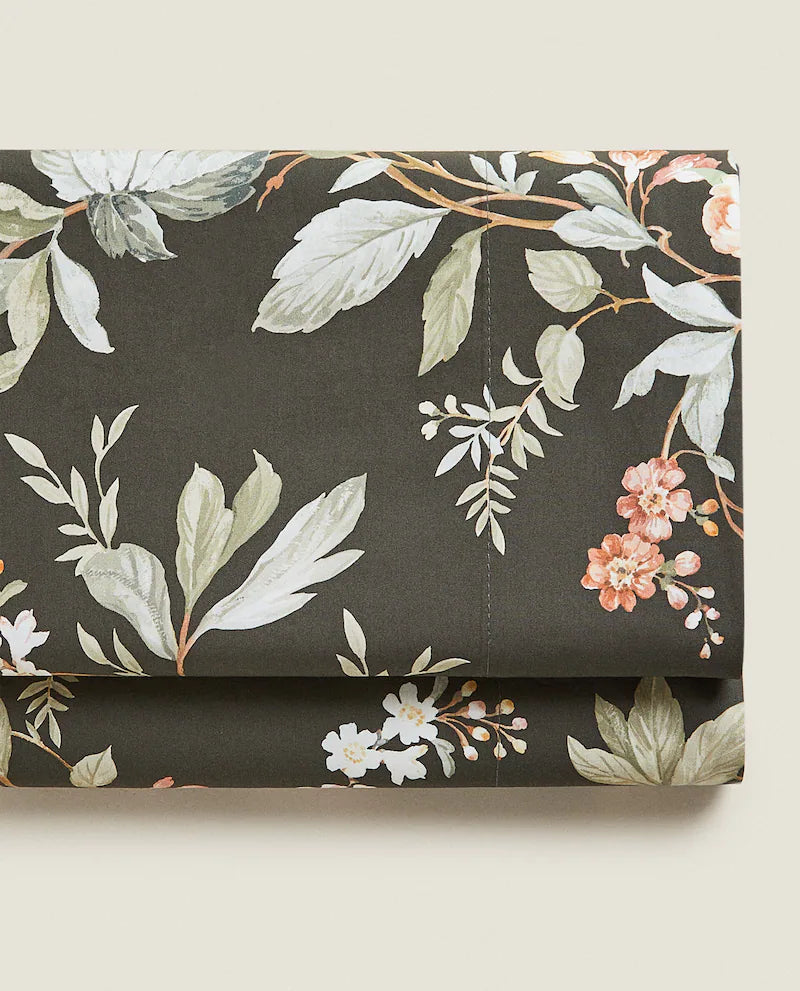FLORAL PRINT FLAT SHEET