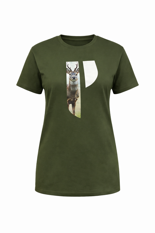 Graphic Tshirt In Olive Green
