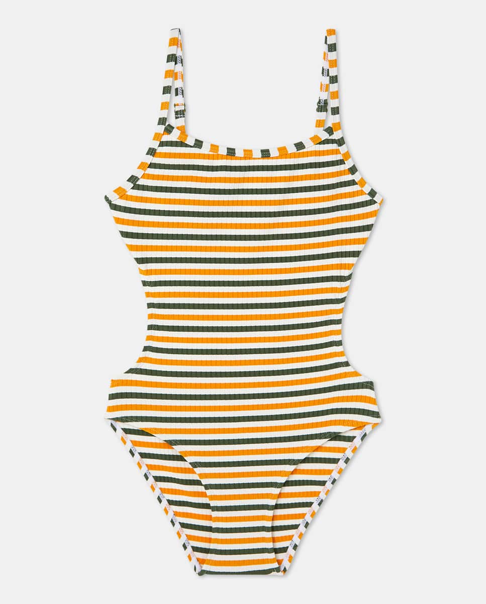 Girls' striped trikini