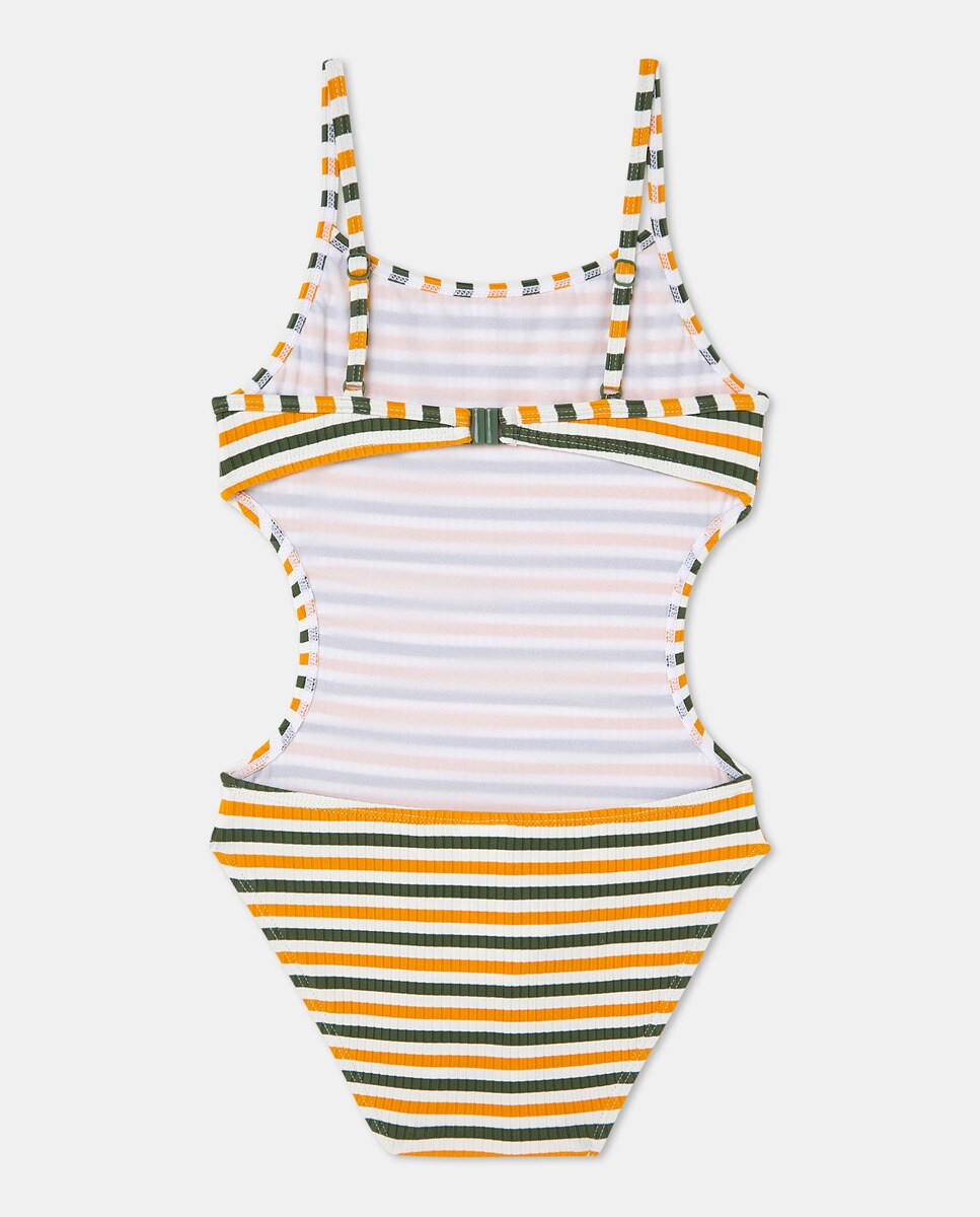 Girls' striped trikini
