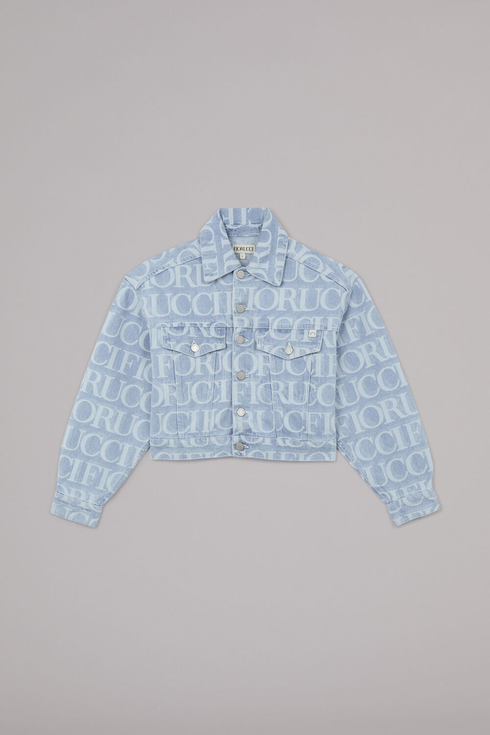Laser Monogram Denim Jacket Blue