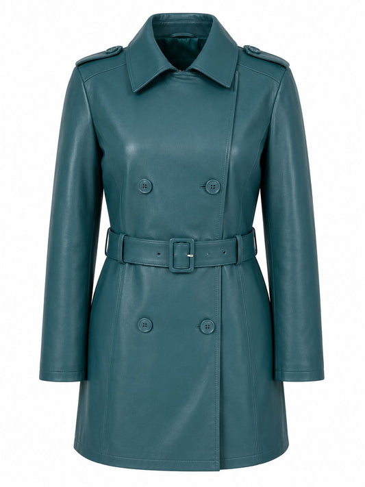 Trench coat with belt