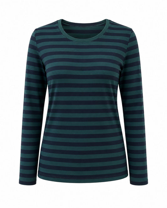 STRIPED COTTON TEE