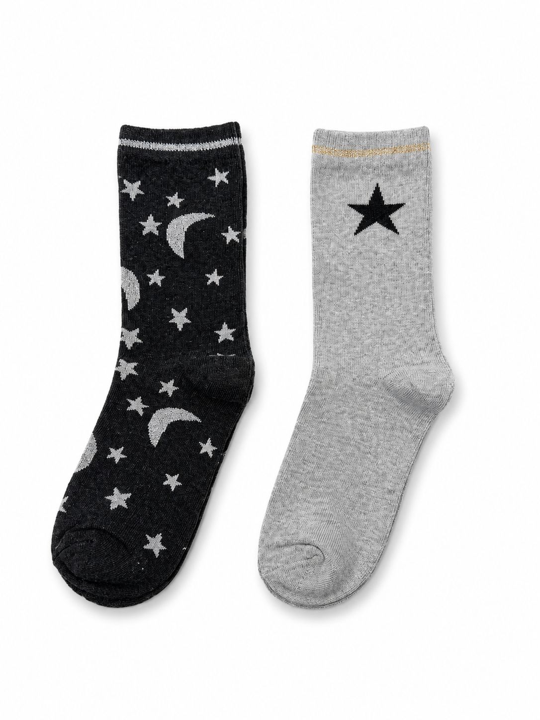 STAR AND MOON PATTERN SOCKS