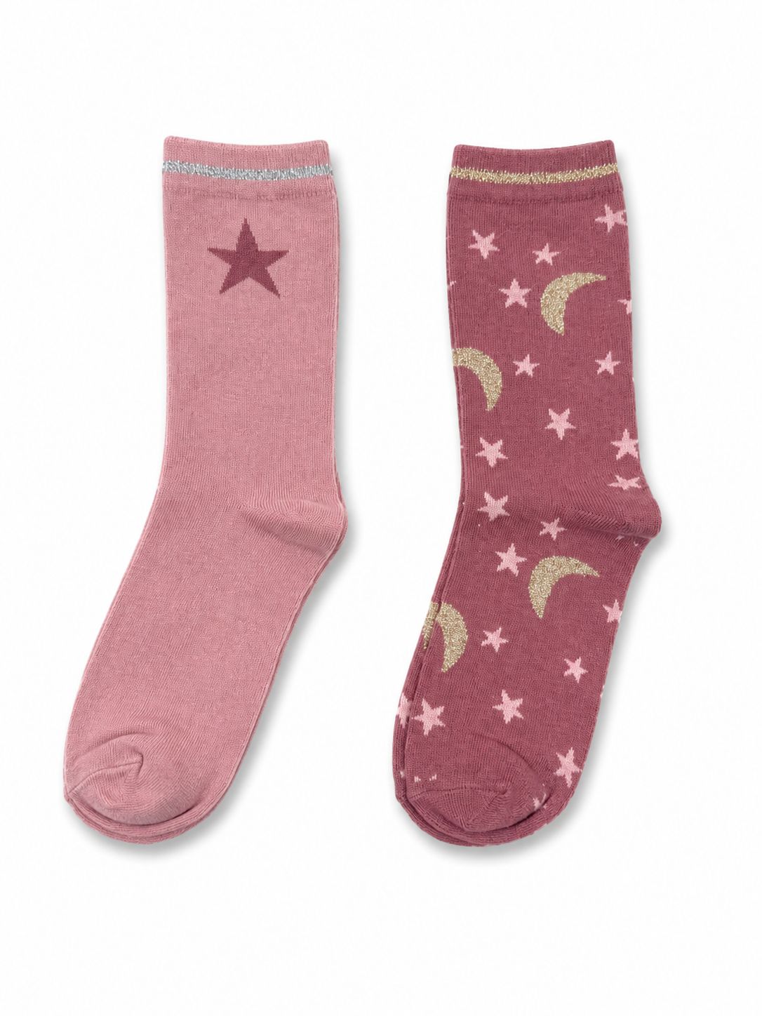 STAR AND MOON PATTERN SOCKS
