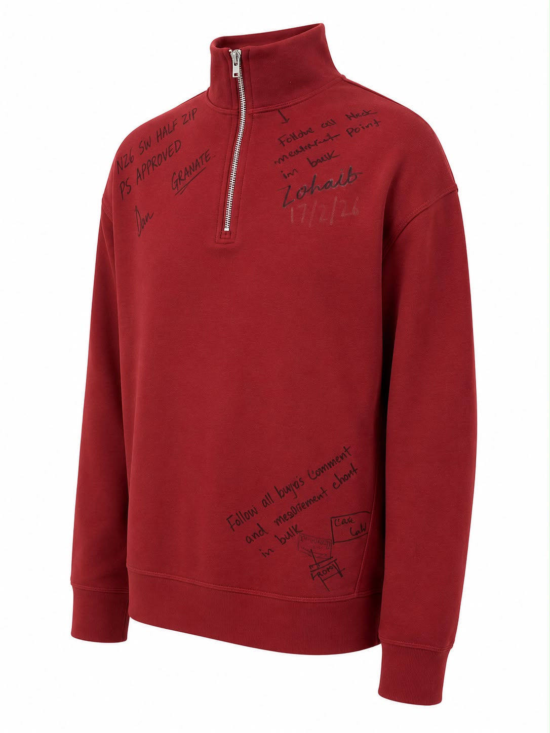MOCK NECK SWEATSHIRT POLO