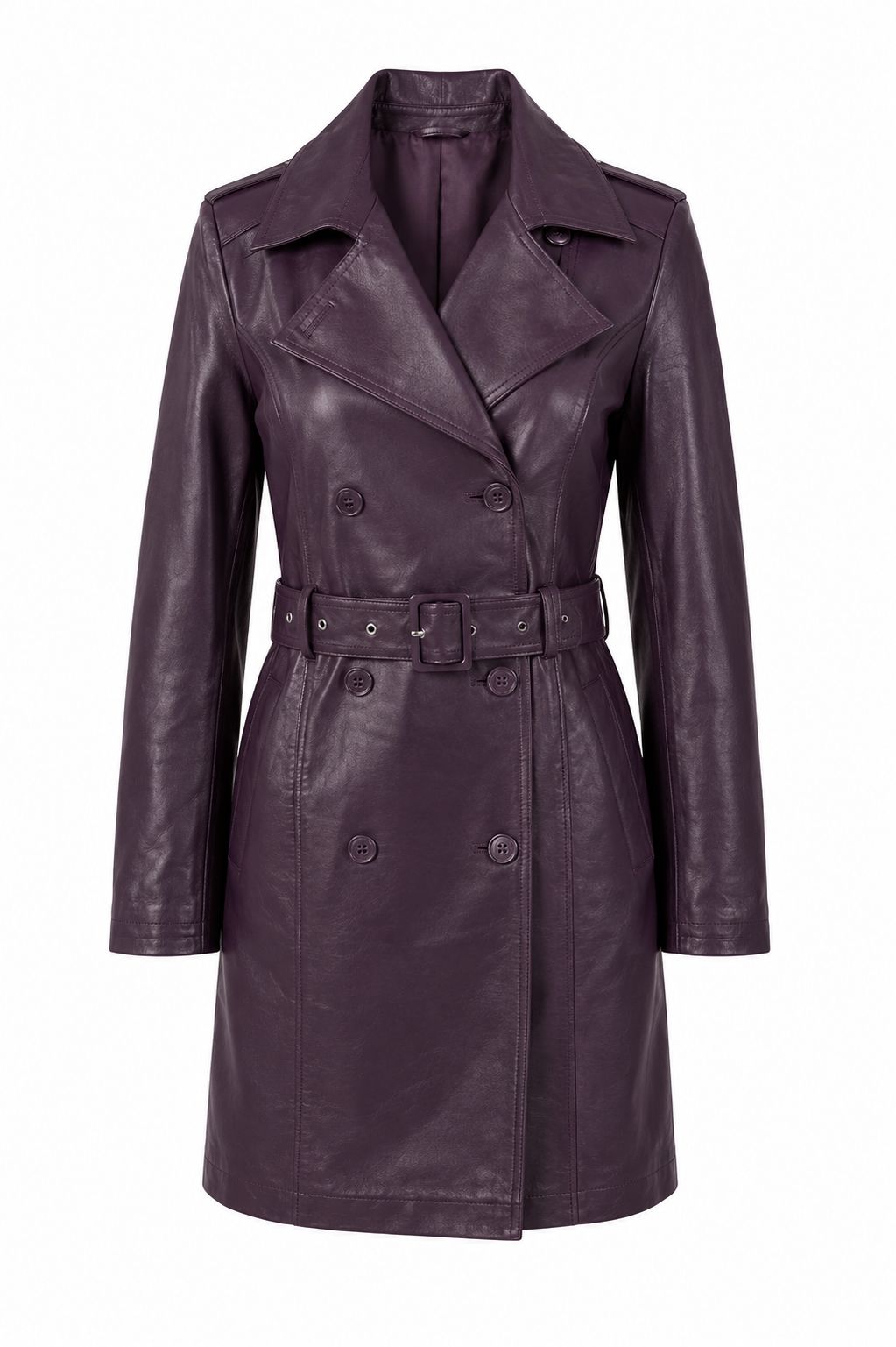LEATHER TRENCH COAT