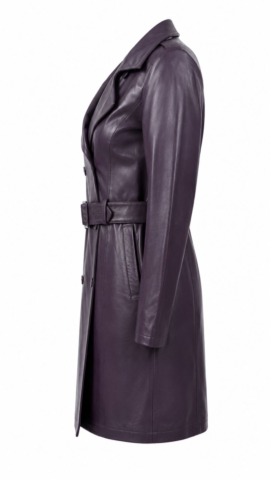 LEATHER TRENCH COAT