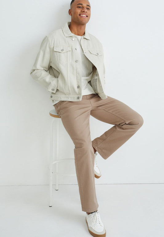 Straight leg colored jeans